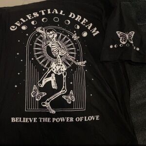 Black Celestial Dream Graphic T-Shirt